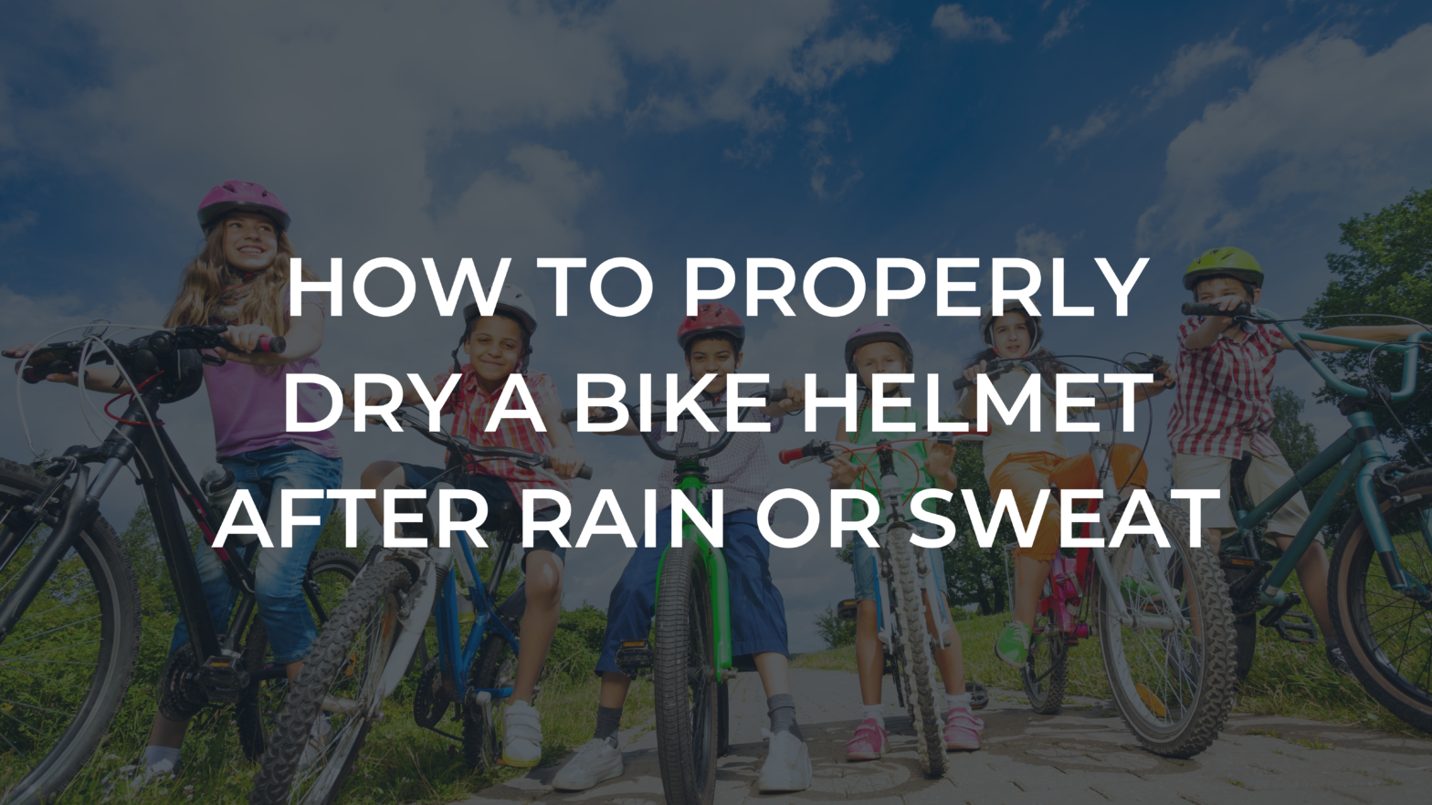 How to Properly Dry a Bike Helmet After Rain or Sweat